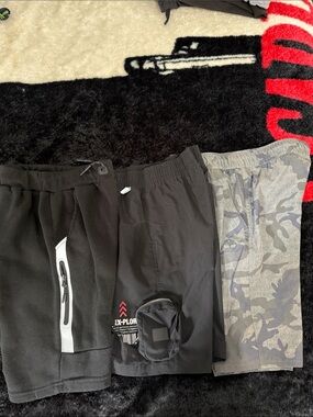 Timberland Boys Black and Gray Shorts Set 3 pair